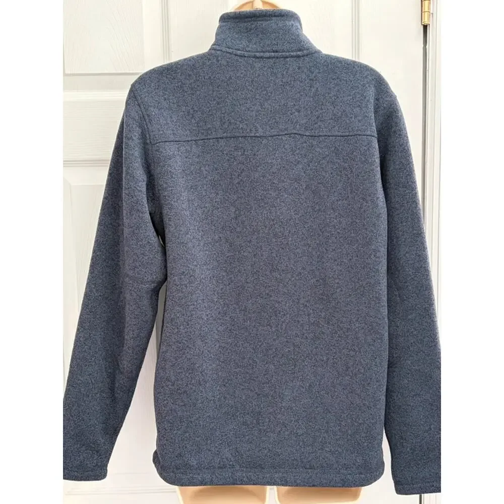 The North Face Mens S Blue Gordon Lyons 1/4 Zip Fleece Pullover Outdoor Gorpcore